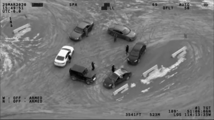 A suspicious gathering discovered by a local police helicopter.gif