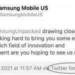 Before the Samsung Mobile US Unpack event, I write a promotional post on my iPhone.
