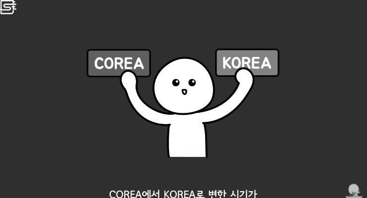 The reason why Korea is written as K in English.