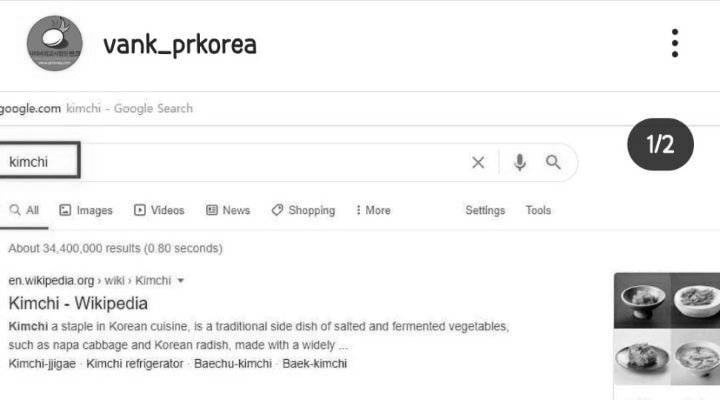 Google Kimchi has been modified to Korea!