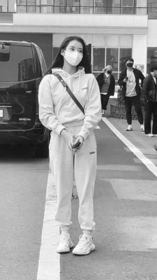 IU Goes to Work in Training Outfit