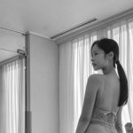 Kim Joo-hee, a model practicing ballet