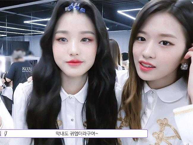 V is the youngest, Jang Wonyoung, Ahn Yujin.