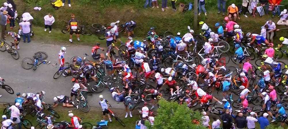 The French Bicycle Competition Catastrophe.gif