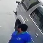 A man who touches a woman's butt and runs away.gif