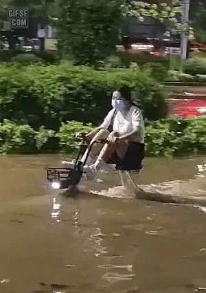 One high school girl on a scooter has the power equivalent of a squadron of the flagship fourth-generation tanks.