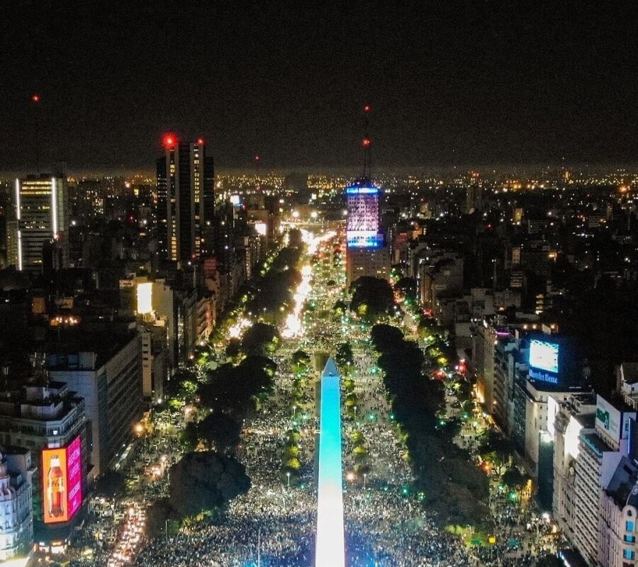 Argentina's capital city after Copa America.JPG