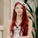 Lovelyz Mi-Joo wearing sleeveless clothes and tying her hair up