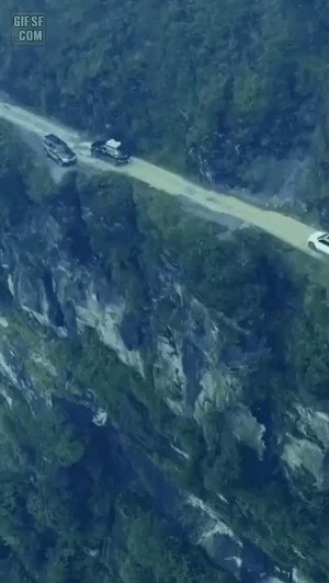Bolivian roads. GIF