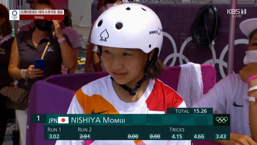 [Skateboard Women's Final] Japan Gold Medal