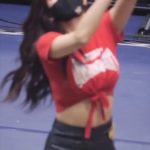 Kim Hanna Cheerleader Tie Red Tee