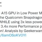 Apple A15 has better performance than Snap 888 in low power mode.