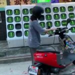 Taiwan's electric scooter battery replacement gif