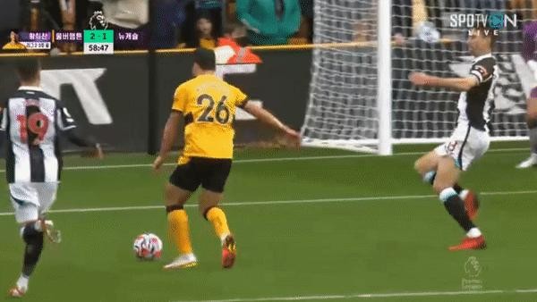 Hwang Heechan League's 23rd goal, Wolverhampton VS Newcastle.