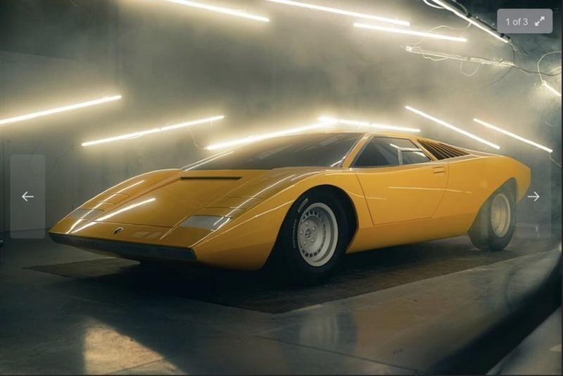 Restored Lamborghini Kuntachi 50 years ago.
