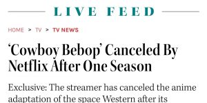 Bugo Netflix Cowboy Bebob live-action drama.