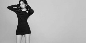 T-ARA Eunjung Black Dress. Still thighs.