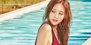 Girl's Day from the water. Yura's swimsuit body.