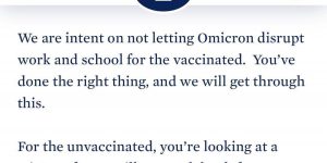The curse on unvaccinated people in the White House.