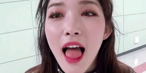 CHUNG HA's tongue trick.