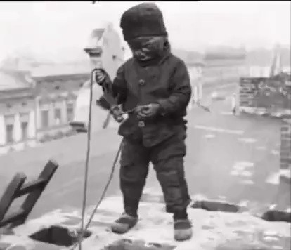 British chimney cleaners during the Industrial Revolution.