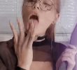 Ahegao of a normal woman.