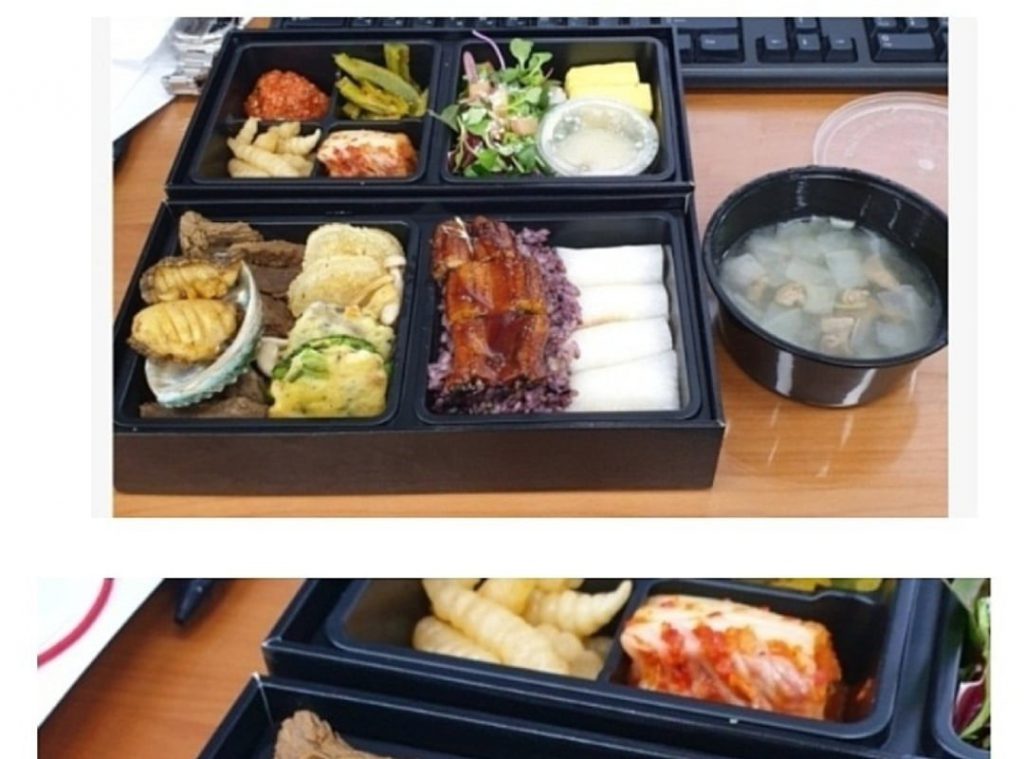The lunch box that Vice Chairman Lee Jaeyong ate during the prosecution's investigation.