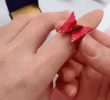 How to fold a butterfly ring gif