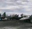 Ukra fighters destroyed on the runway.