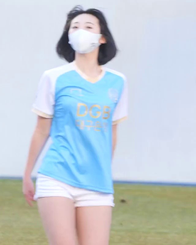 Cheerleader Kim Yuna of Daegu FC.