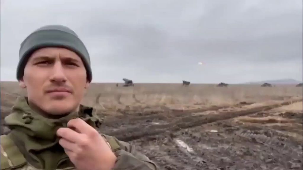 Russian army showing off its SOUND artillery attack. gif