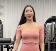 SOUND Pink Leggings and Lower Body Muscle Measurement Cho Eun Bi.
