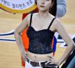 Sparkling Sleeveless Shorts. Cheerleader LEE JOOHEE.