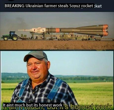 Ukrainian farmer's legendary prize.