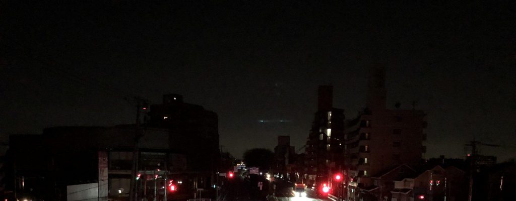 North Korea's power outage in earthquake-stricken country, gif