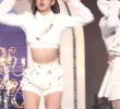 JYP rookie NMIX Baei's underpants exposed wide dance.