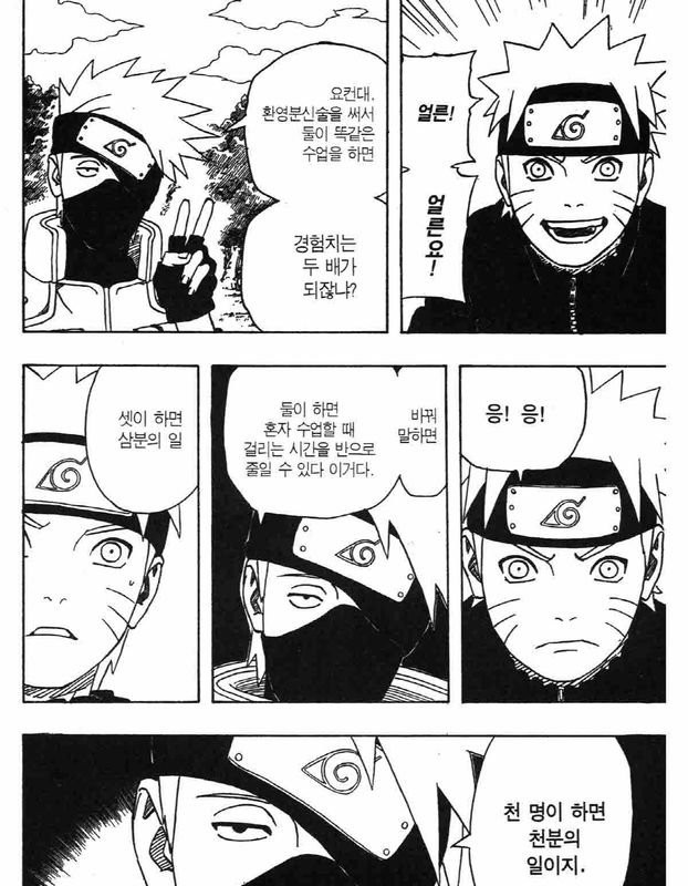 The moment when efforts were completely denied in Naruto.
