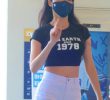 Tight Crop T-shirt Shorts S-line Park Yoon-hye Cheerleader