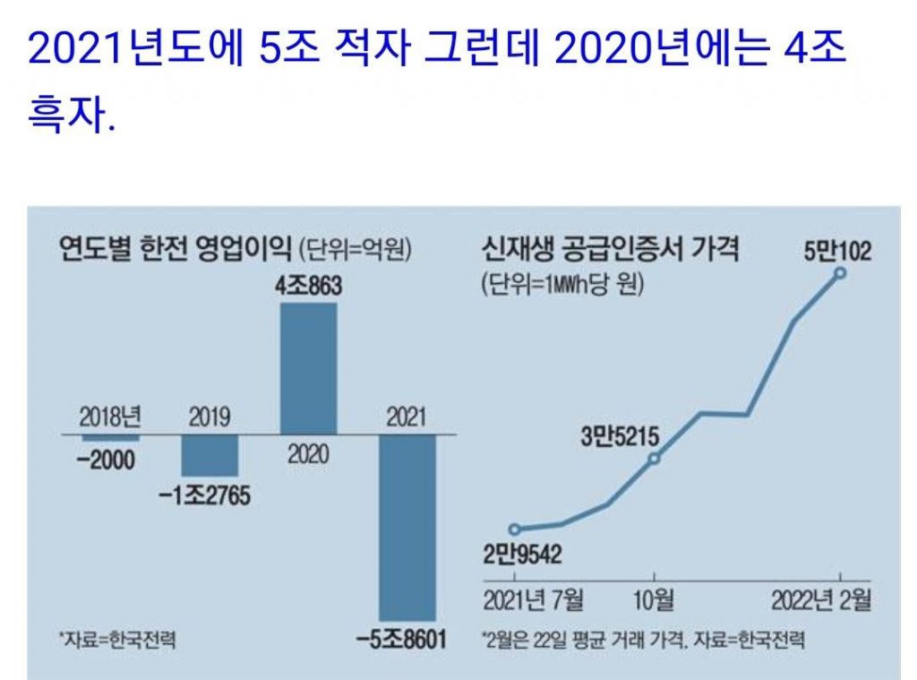 한전이 적자라서 민영화가 불가피 ?