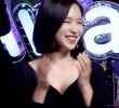 TWICE's short-haired Mina smiles brightly