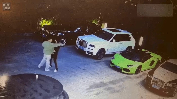 A man who destroys a luxury car parked under the influence of alcohol