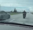 Porsche provocative motorcycle ends in GIF