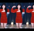 SOUND Moonwall Red Velvet Dress Fleece-Lined Chest Bone