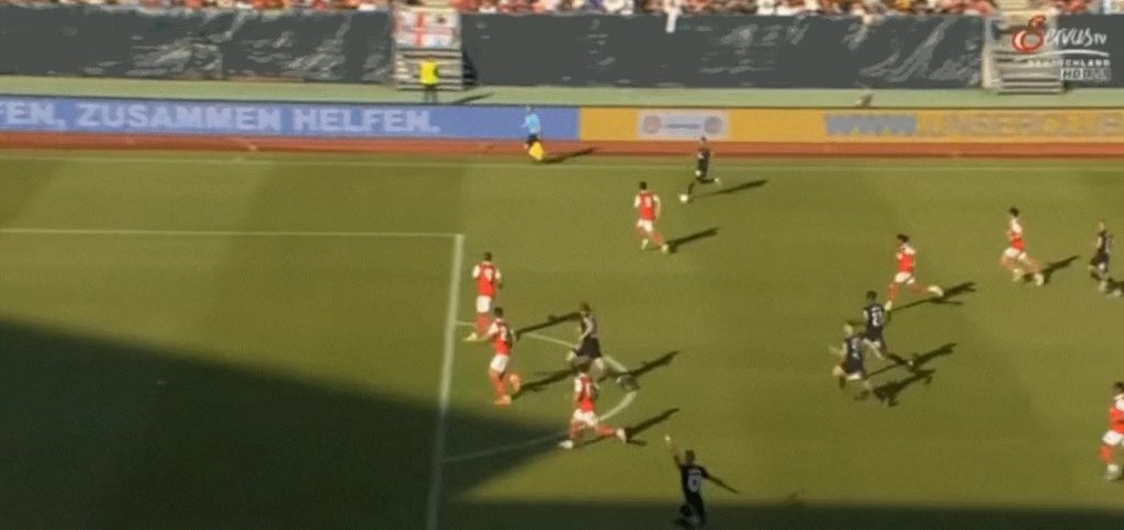 Nuremberg vs Arsenal, Arsenal's penile defender wwwwwwww