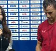 Shin Ayoung interviewing Tottenham vs Sevilla Rakitic