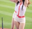 Sleeveless Shirt White Shorts Lee Da-hye Cheerleader