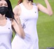 Thin sleeveless dress Ahn Hye-ji Cheerleader