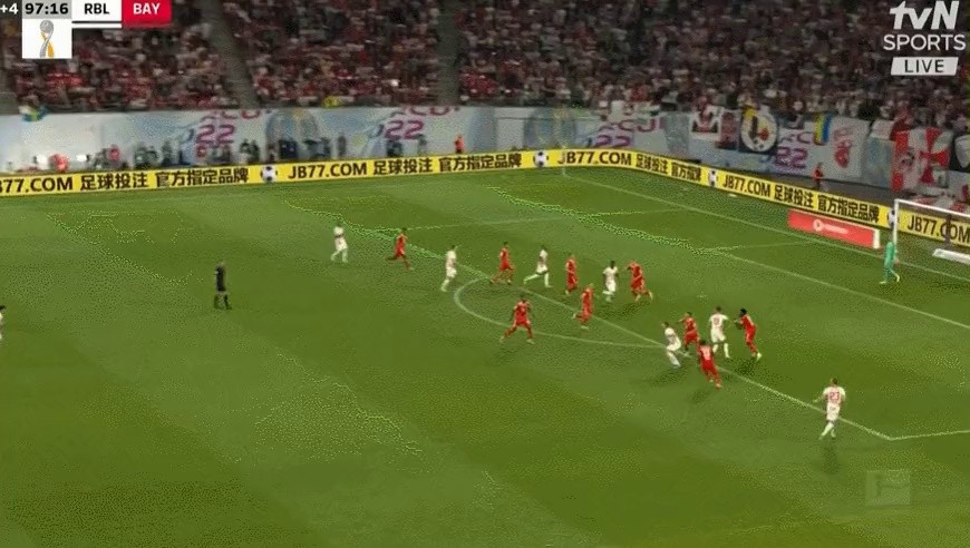 Leipzig vs Bayern Munich Leroy additional time