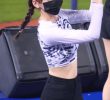 Data-caution: Rashguard Close-up Body Jeong Hee-jung Cheerleader