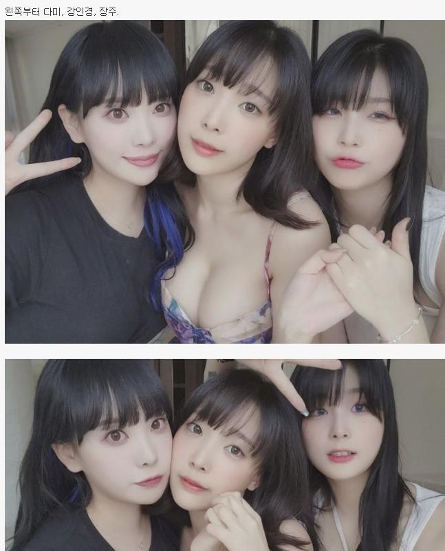 Three female cam leading Korea's gravure
